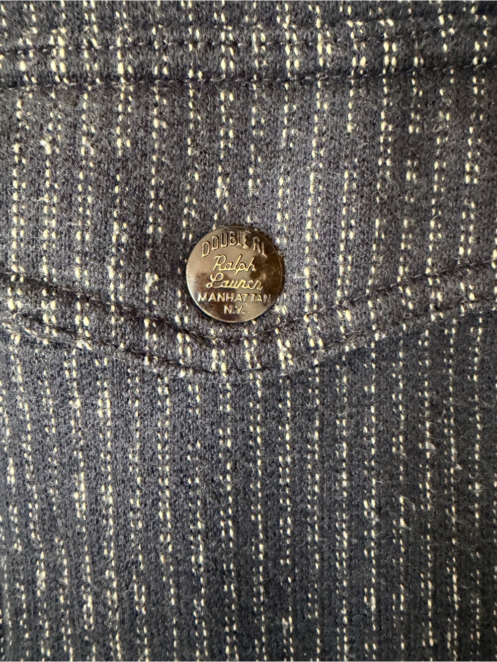 Ralph Lauren RRL Jacquard Fleece Sweater Jacket - Browns Beach XS - Picture 8 of 16